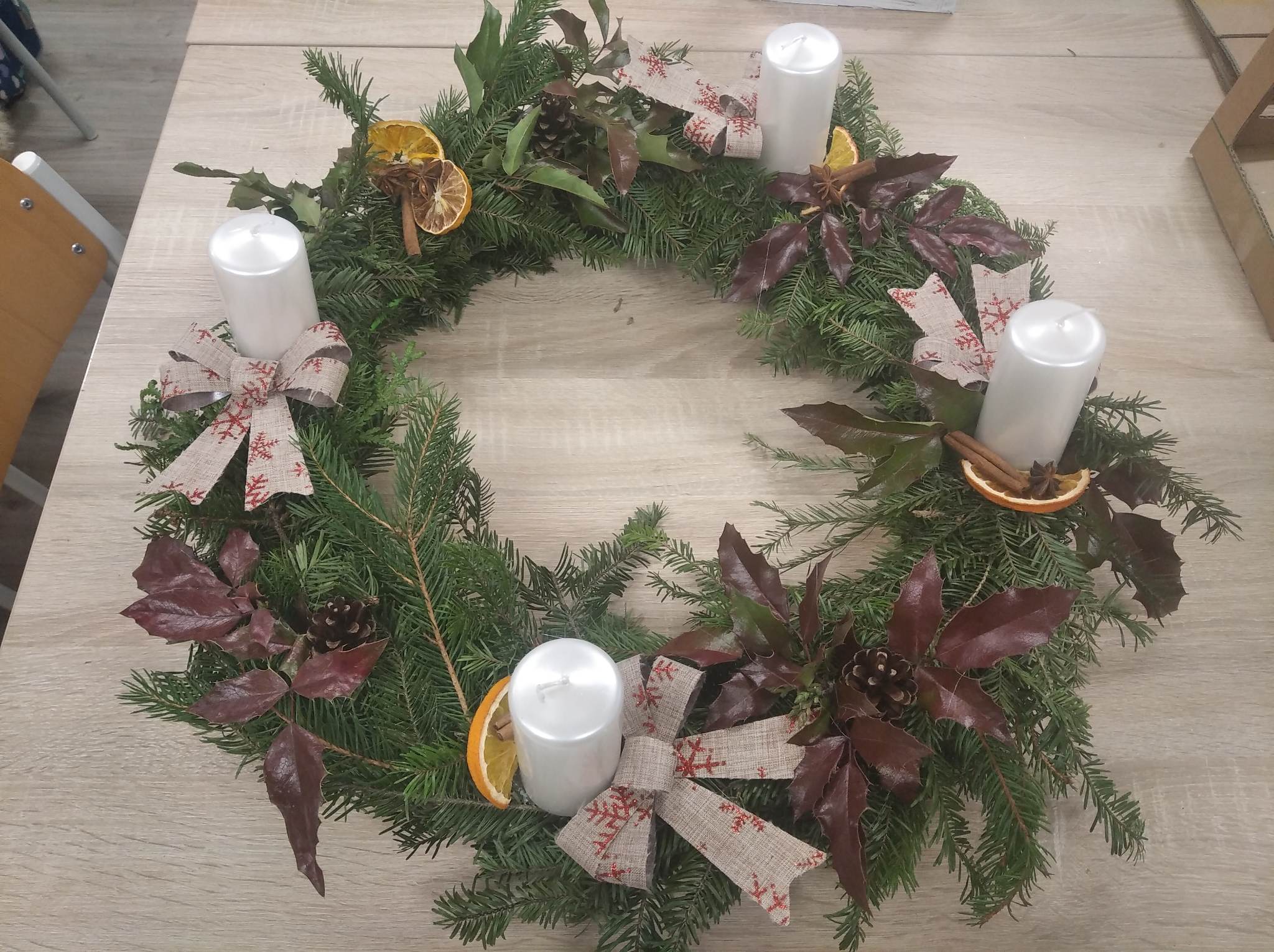 Výroba adventných vencov na Katarínu
